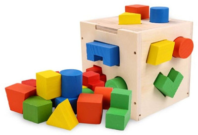 Smartcraft Wooden Blocks Shape Sorter Activity Educational Toys(Multicolor)