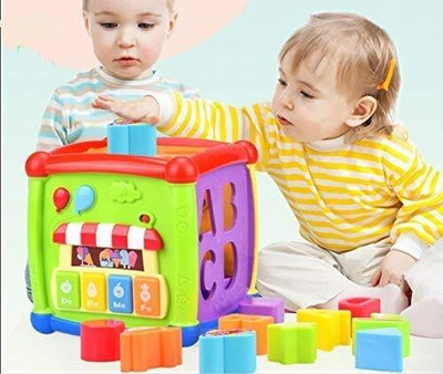 himanshu tex Kids Learning Educational Toys 6 in 1 Activity Cube Baby Toy(Multicolor)