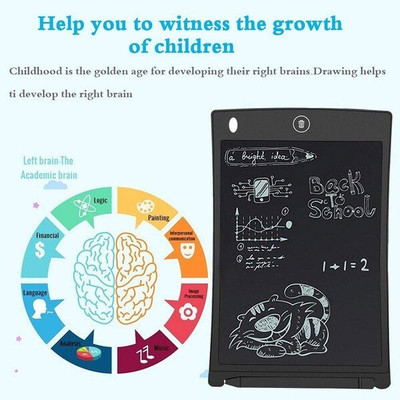 NISHCHAL LCD 8.5-inch Electronic Writing Pad/Tablet/Digital Slate/Drawing Board 624(Multicolor)