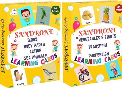 Sandrone BIRDS,BODY PART,ACTION,SEAANIMAL,FRUIT,VEGETABLE,TRANSPORT,PROFESSION FLASH CARD(Pink)