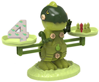 KIDOLOGY Dinosaur Balance Counting Toys, Cool Math Game for Kids Preschool Game(Green)