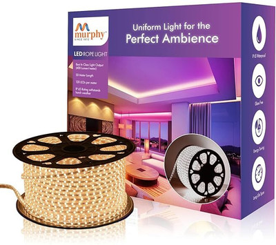 MURPHY 6000 LEDs 50 m White Steady String Rice Lights(Pack of 1)