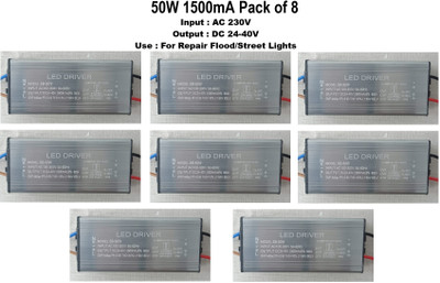 Ansh Enterprise 50W-1500mA LED Driver Pack of 8 LED Driver