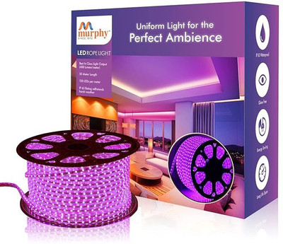 MURPHY 6000 LEDs 50 m Purple Steady String Rice Lights(Pack of 1)