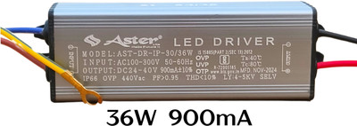 ASTER LITE 36W LED Driver 900mA For Street Light and Flood Light LED Driver