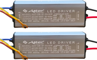 ASTER LITE 30W LED Driver 900mA For Street Light and Flood Light (Pack of 2) LED Driver
