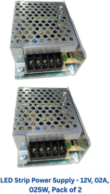 GM LED Strip Driver 2A/25W/12V (DR-2A-25W) Pack of 2 LED Driver