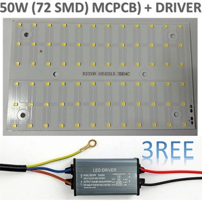 3REE 3RE 72 LED 50W MCPCB WITH 300MAH, 50W LED DRIVER01 LED Driver