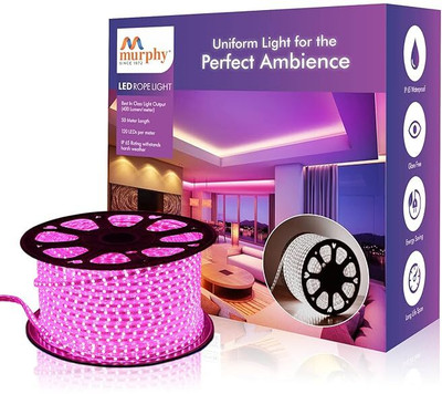 MURPHY 6000 LEDs 50 m Pink Steady String Rice Lights(Pack of 1)