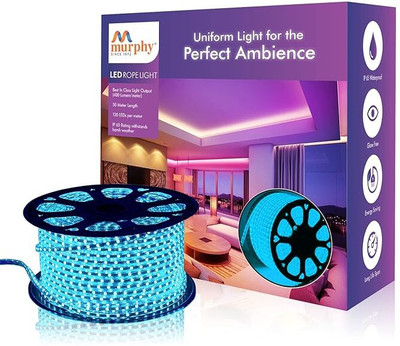 MURPHY 2400 LEDs 20 m Blue Steady String Rice Lights(Pack of 1)