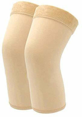 AENON FASHION IS MY PASSION Knee Warmers Woollen Knee Cap Leg Elastic Support Winter Protector Knee Cap/Knee Knee Support(Beige)