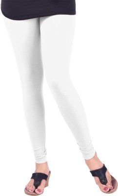 Lyra Churidar  Western Wear Legging(White, Solid)