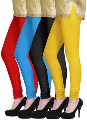 PI World Ethnic Wear Legging(Red, Blue, Black, Yellow, Solid)