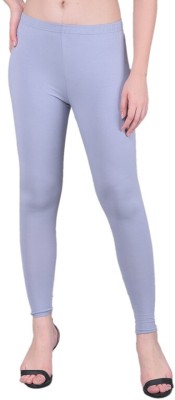 Comfort Lady Ankle Length  Ethnic Wear Legging(Grey, Solid)