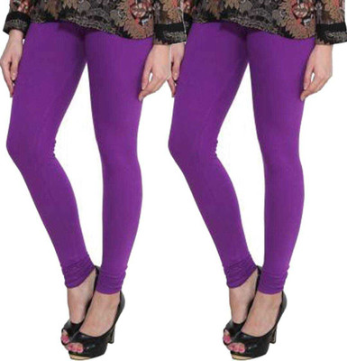 AK ULTIMATE Ankle Length Ethnic Wear Legging(Purple, Purple, Solid)