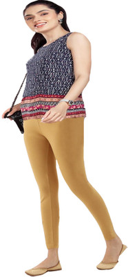 zuger Ankle Length Western Wear Legging(Beige, Solid)
