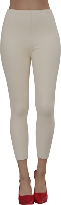 MY ZELA Ankle Length  Ethnic Wear Legging(Beige, Solid)