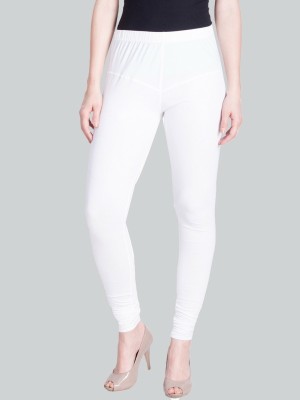 Lyra Churidar  Ethnic Wear Legging(White, Solid)