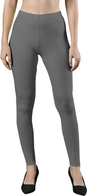 femmora Ankle Length Ethnic Wear Legging(Grey, Solid)