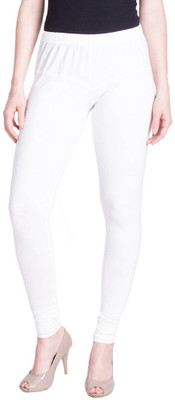 Lyra womens wear Ethnic Wear Legging(White, Solid)