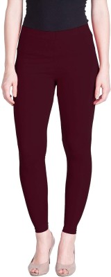 FF CREATIONS Ankle Length Ethnic Wear Legging(Maroon, Solid)