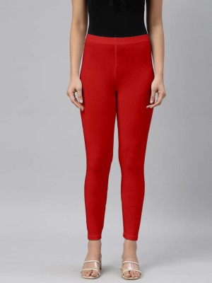 SHE PURE LUXURY WEAR Ankle Length  Ethnic Wear Legging(Red, Solid)