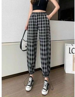 KAPGA GROUP Ankle Length Western Wear Legging(Black, Checkered)