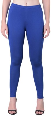 Comfort Lady Ankle Length  Ethnic Wear Legging(Blue, Solid)