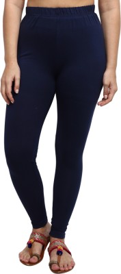 V-MART Ankle Length Western Wear Legging(Blue, Solid)