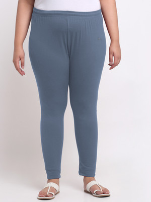 Style Access Ankle Length Western Wear Legging(Grey, Solid)