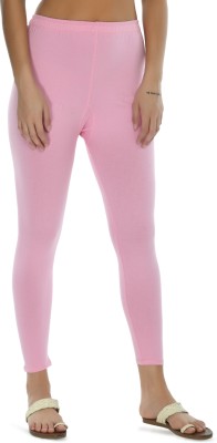 Nael Fashion Ankle Length Ethnic Wear Legging(Pink, Solid)