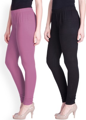 Lyra Ethnic Wear Legging(Black, Purple, Solid)