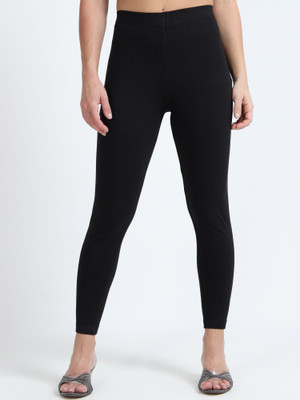 RUNSTARS Ankle Length  Western Wear Legging(Black, Solid)