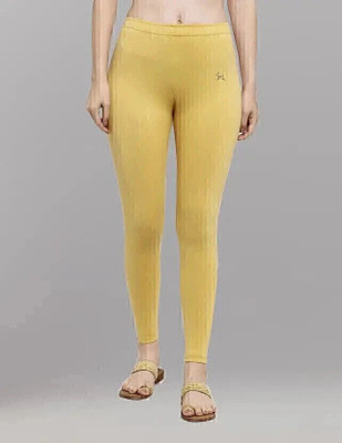 Moksh Ankle Length Western Wear Legging(Beige, Solid)