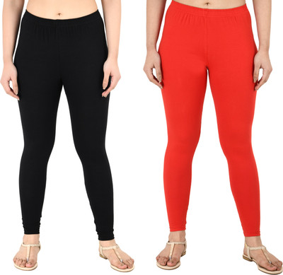 Priya Hosiery Western Wear Legging(Black, Solid)