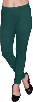 WEAR AND WOW Ankle Length Western Wear Legging(Dark Green, Solid)