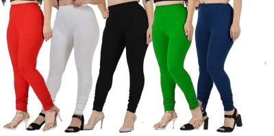 AYUSHI FASHION HUB Churidar  Ethnic Wear Legging(Red, Black, White, Blue, Green, Solid)