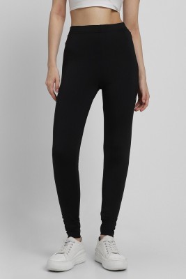 Forever21 Ankle Length  Western Wear Legging(Black, Solid)