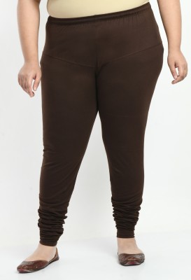 City Fashion Churidar  Ethnic Wear Legging(Brown, Solid)