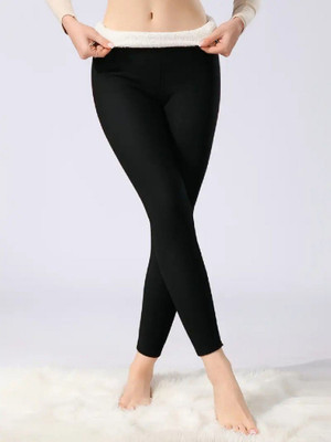 Ramanuja Ankle Length Western Wear Legging(Black, Solid)