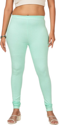 LoveiT Churidar  Western Wear Legging(Light Blue, Solid)
