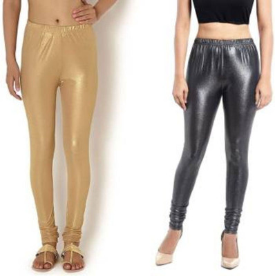 sr enterprises Ankle Length Ethnic Wear Legging(Gold, Silver, Solid)