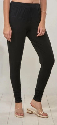 Minati Churidar  Western Wear Legging(Black, Solid)