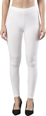 femmora Ankle Length Ethnic Wear Legging(White, Solid)