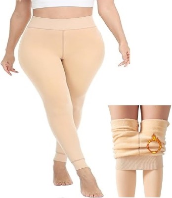 Frackson Ankle Length Western Wear Legging(Beige, Solid)