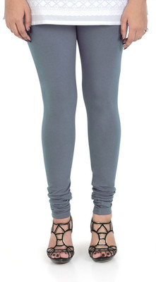 VAMI Churidar  Ethnic Wear Legging(Grey, Solid)