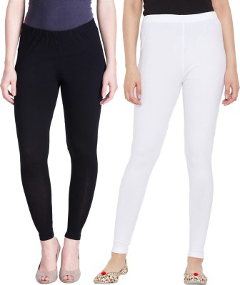 Styllofy Ankle Length Western Wear Legging(White, Black, Solid)