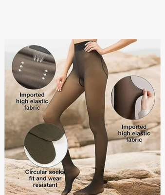 SHIVAYE Footed  Winter Wear Legging(Brown, Solid)