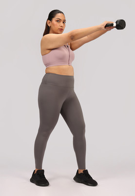 BlissClub Solid Women Grey Tights