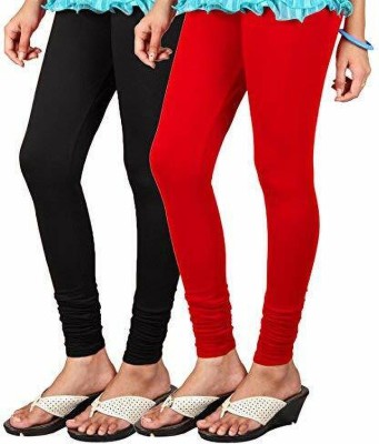 sr enterprises Churidar  Ethnic Wear Legging(Black, Solid)